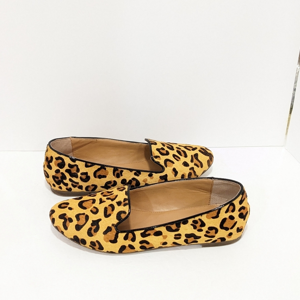 J. Crew Leapord Print Loafers
